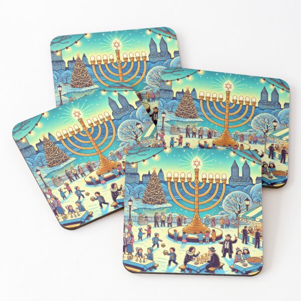 Item preview, Hanukkah Celebration in Central Park designed and sold by BobArtGallery.