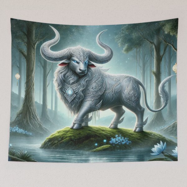 Item preview, Mahingsa, the Divine Bull of the Himmapan Forest designed and sold by BobArtGallery.