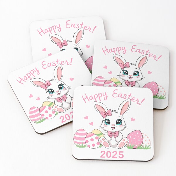 Item preview, Happy Easter 2025 - Bunny with Eggs  designed and sold by svarupa.