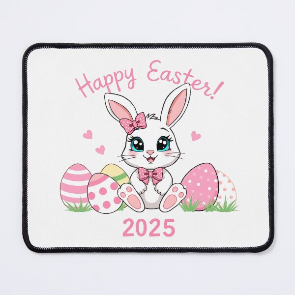 Item preview, Happy Easter 2025 - Bunny with Eggs  designed and sold by svarupa.