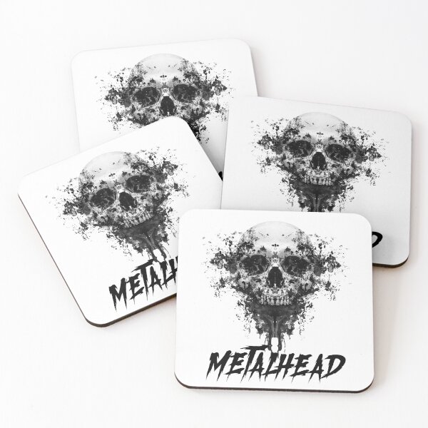 Item preview, Metalhead Skull designed and sold by RockFireMerch.