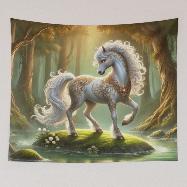 Item preview, Sindhupa, the Majestic Horse of the Himmapan Forest designed and sold by BobArtGallery.