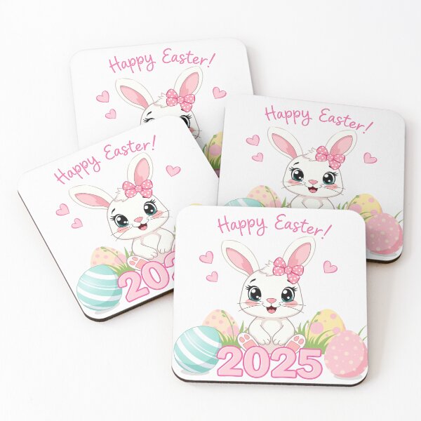Item preview, Happy Easter 2025 - Bunny with Eggs  designed and sold by svarupa.