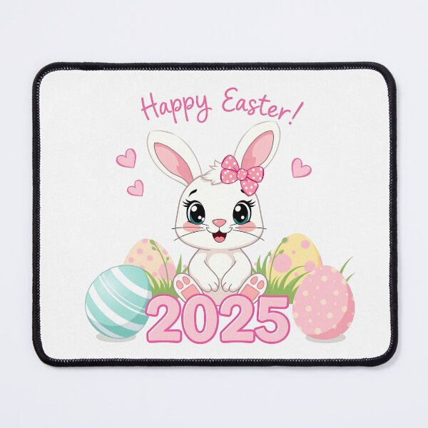 Item preview, Happy Easter 2025 - Bunny with Eggs  designed and sold by svarupa.