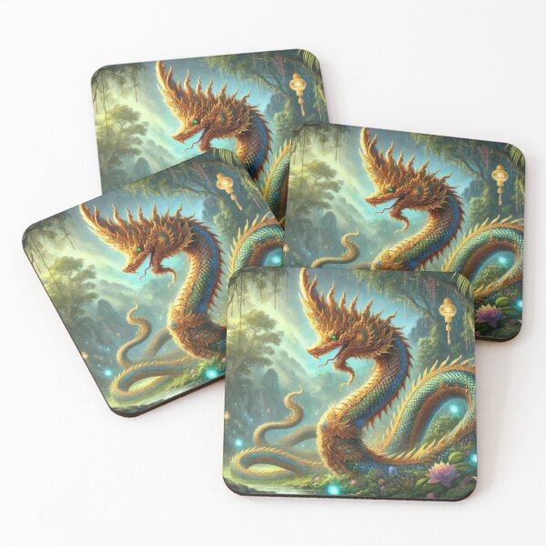 Item preview, Naga, the Majestic Serpent of the Himmapan Forest designed and sold by BobArtGallery.