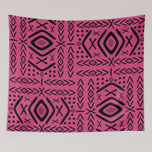 Item preview, Pink Bogolan Traditional Fabric designed and sold by Wolagno.