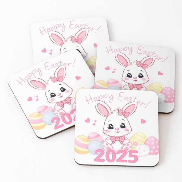 Item preview, Happy Easter 2025 - Bunny with Eggs  designed and sold by svarupa.