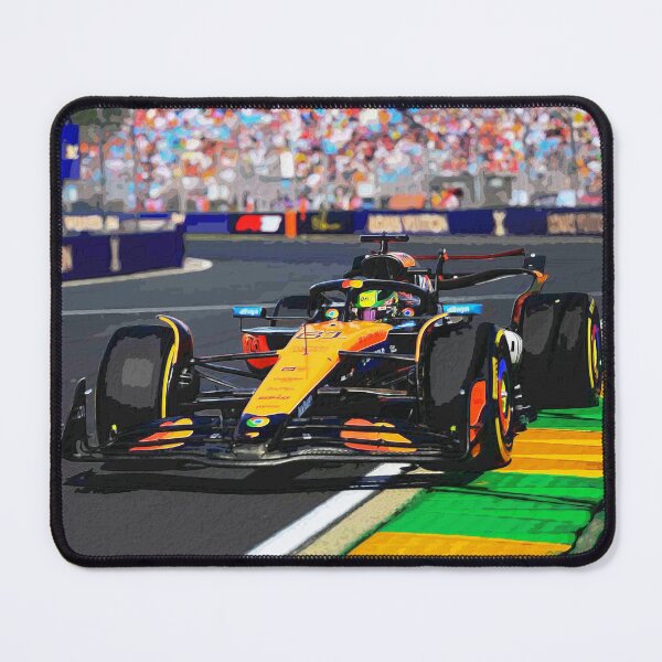 Item preview, Oscar Piastri racing his 2025 F1 car during the Australian Grand Prix at Melbourne Albert Park designed and sold by Rodissimus1984.