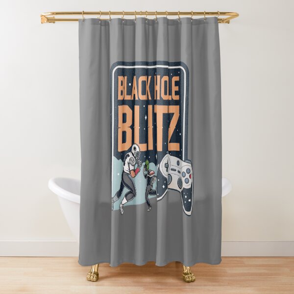Aperçu de l'œuvre Black Hole Blitz - Jeu vidéo rétro créée et vendue par Lucky Dog Merch.