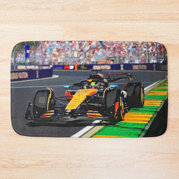 Item preview, Oscar Piastri racing his 2025 F1 car during the Australian Grand Prix at Melbourne Albert Park designed and sold by Rodissimus1984.