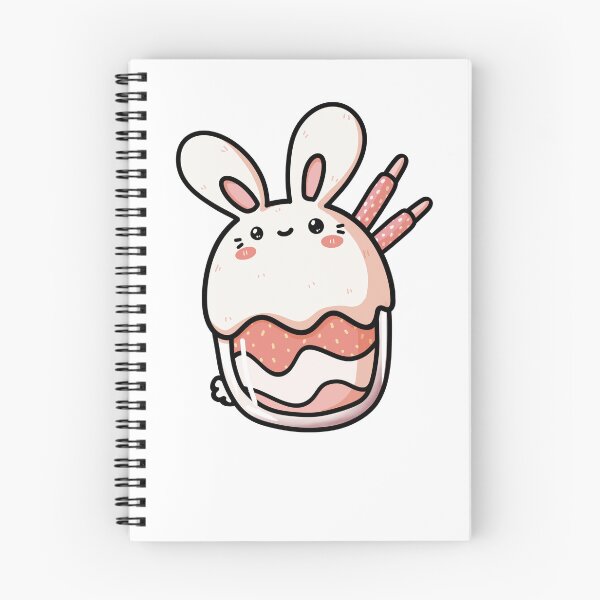 Item preview, Cute Bunny Cupcake designed and sold by Cute & Funny Hand-Drawn Prints | Happy Doodle Friends Shop.
