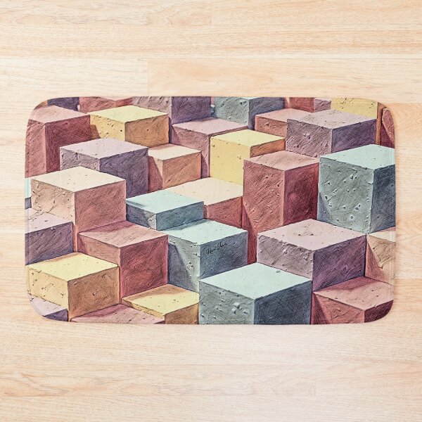 Item preview, Soft Pastel Cuboids designed and sold by Hen-C-Art.