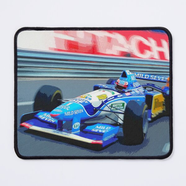 Item preview, Michael Schumacher racing his 1995 F1 car from the front blurry designed and sold by Rodissimus1984.