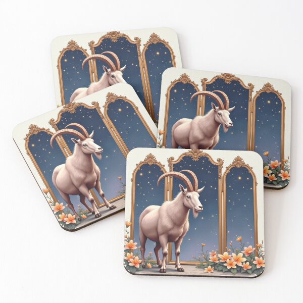 Item preview, Mountain Goat Triptych designed and sold by HabitableMoons.