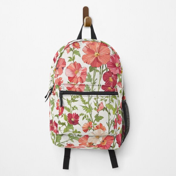 Item preview, Hollyhock flowers pattern designed and sold by CoolPixels.