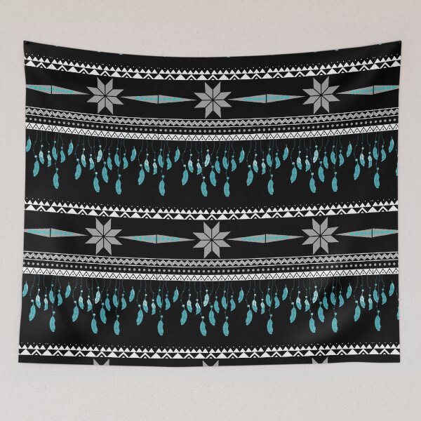 Item preview, Lakota star and feather pattern designed and sold by Savvysioux.