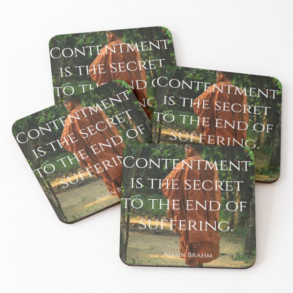 Item preview, Ajahn Brahm: Contentment designed and sold by KindfulQuotes.