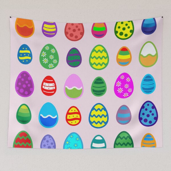 Item preview, Colorful Easter Eggs Pattern designed and sold by Restarter.