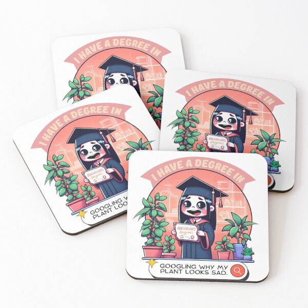 Item preview, I Have a Degree in Googling Why My Plant Looks Sad designed and sold by Zephyra Grove.