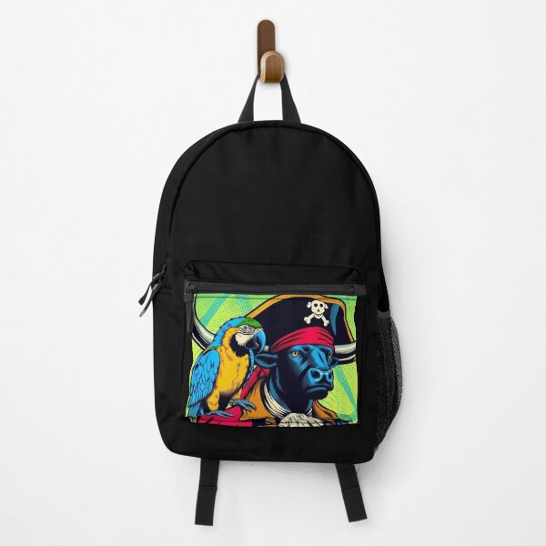 Item preview, pirate bull and cute parrot designed and sold by Dogandesighn.
