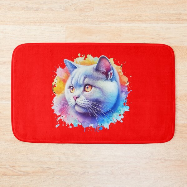 Item preview, A beautiful Chartreux cat with a colorful background designed and sold by Marcoshop10.