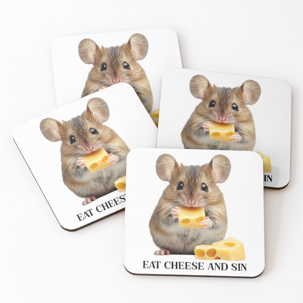 Item preview, Eat Cheese And Sin Mouse designed and sold by RockFireMerch.
