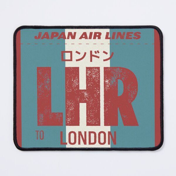 Item preview, Retro London Heathrow Japan airlines tag designed and sold by LostTravelersLab.