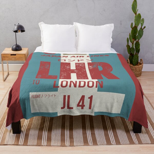 Item preview, Retro London Heathrow Japan airlines tag designed and sold by LostTravelersLab.