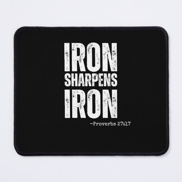 Item preview, Iron Sharpens Iron Christian Weight Lifter Proverbs 27:17 designed and sold by snowry.