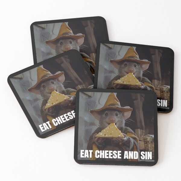 Item preview, Eat Cheese And Sin designed and sold by RockFireMerch.