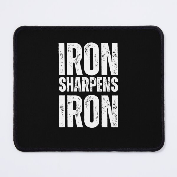 Item preview, Iron Sharpens Iron Christian Weight Lifter cool gym workout designed and sold by snowry.