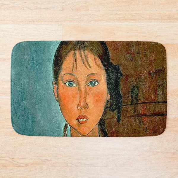 Item preview, Girl With Pigtails: Amedeo Modigliani Oil Painting Print designed and sold by posterbobs.