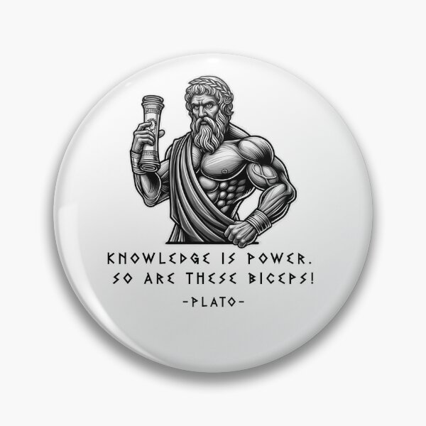 Artikelvorschau, Platon – Wissen ist Macht. Das gilt auch für diese Bizepse! entworfen und verkauft von Blason.