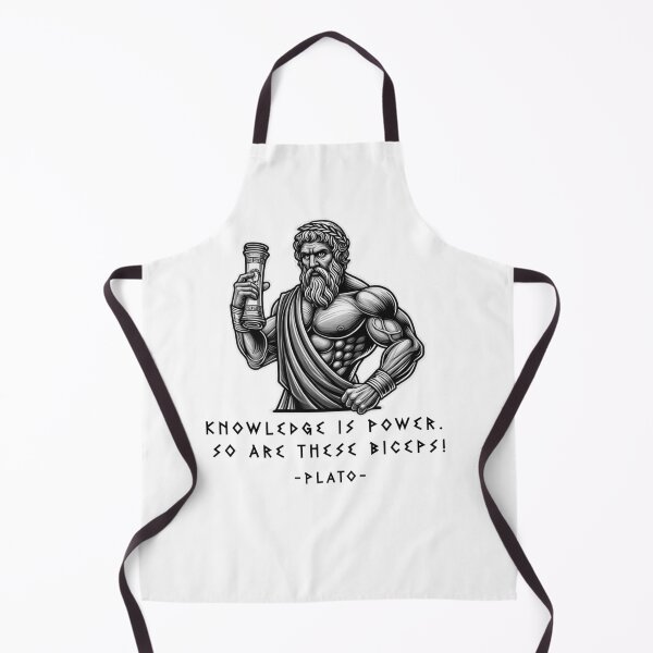 Item preview, Plato - Knowledge is Power. So Are These Biceps! designed and sold by Blason.