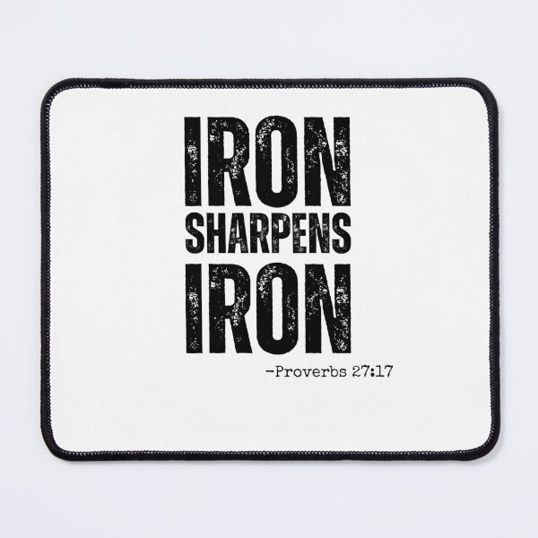 Item preview, Iron Sharpens Iron Christian Workout Proverbs 27:17 designed and sold by snowry.