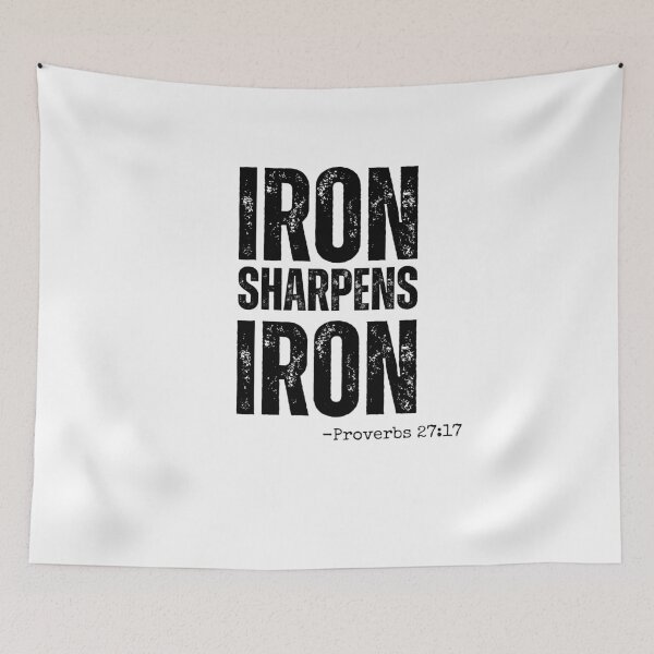 Item preview, Iron Sharpens Iron Christian Workout Proverbs 27:17 designed and sold by snowry.