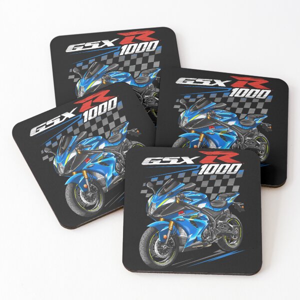 Artikelvorschau, Suzuki GSXR1000 2018-2020 (ECSTAR Metallic Triton Blue) für Motorradfahrer entworfen und verkauft von MotoApparelHub.