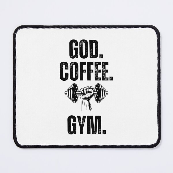 Item preview, God. Coffee. Gym. dumbbell Christian Weight Lifter cool gym designed and sold by snowry.