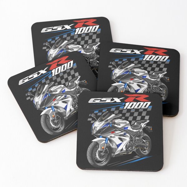 Artikelvorschau, Suzuki GSXR1000 2019 (Pearl Glacier White) für Motorradfahrer entworfen und verkauft von MotoApparelHub.