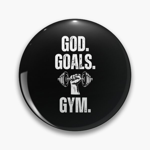 Item preview, God. Goals. Gym. dumbbell Christian Weight Lifter workout designed and sold by snowry.