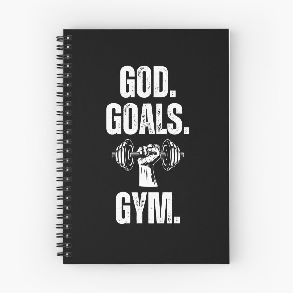 Item preview, God. Goals. Gym. dumbbell Christian Weight Lifter workout designed and sold by snowry.