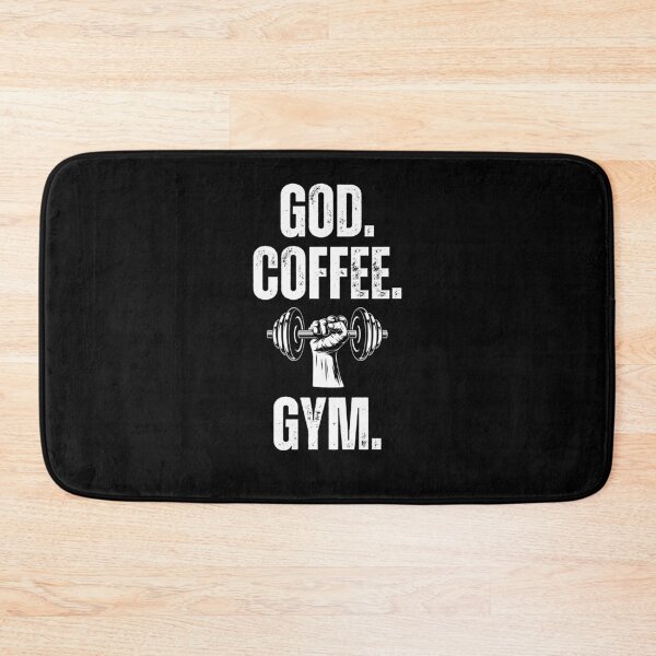 Item preview, God. Coffee. Gym. dumbbell Christian Weight Lifter workout designed and sold by snowry.