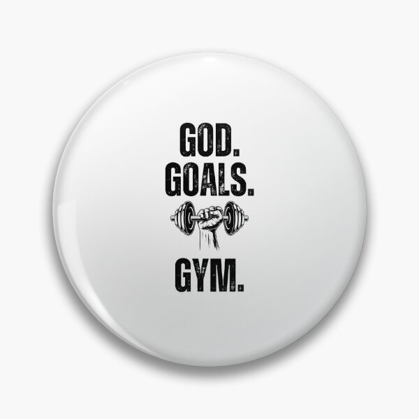 Item preview, God. Goals. Gym. dumbbell Christian Weight Lifter cool gym designed and sold by snowry.