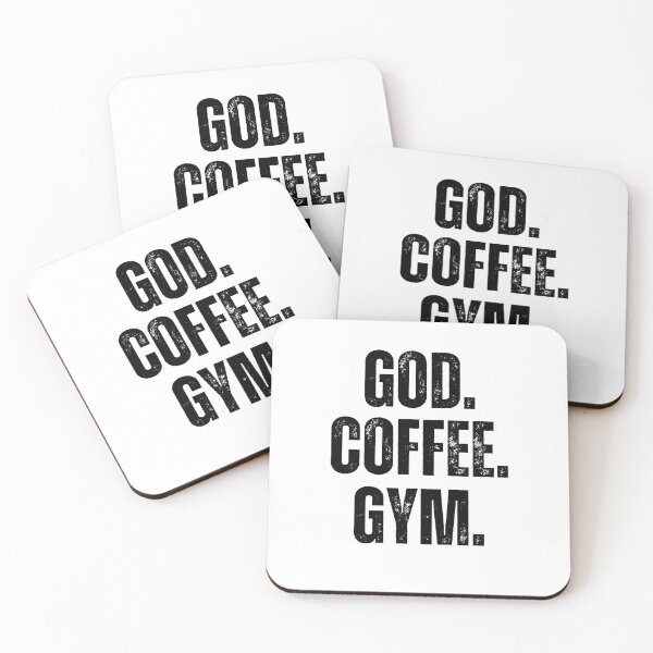 Item preview, God. Coffee. Gym. Christian faith Weight Lifter workout gym designed and sold by snowry.