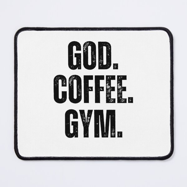 Item preview, God. Coffee. Gym. Christian faith Weight Lifter workout gym designed and sold by snowry.