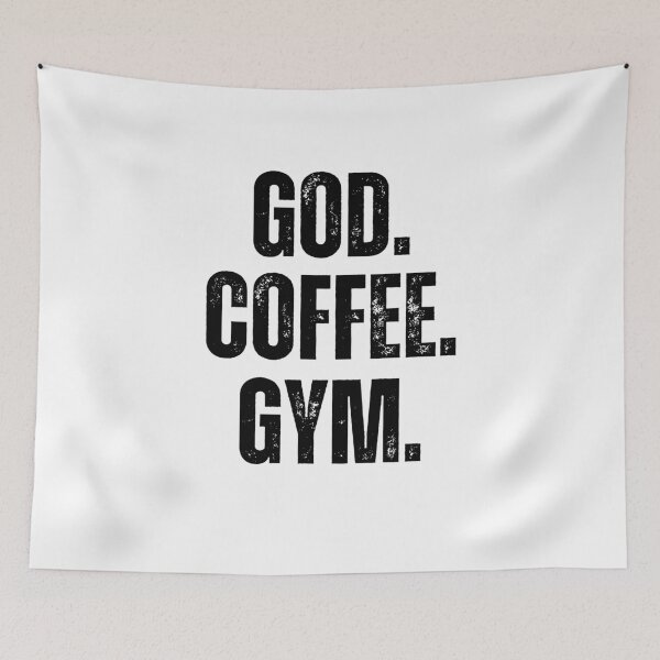 Item preview, God. Coffee. Gym. Christian faith Weight Lifter workout gym designed and sold by snowry.