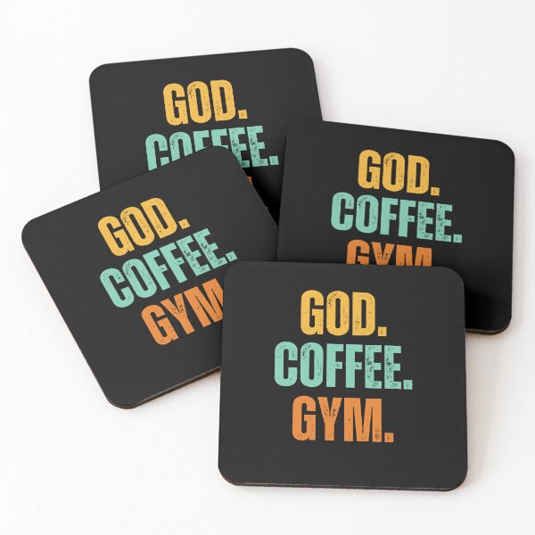 Item preview, Retro God. Coffee. Gym. Christian Weight Lifter workout gym designed and sold by snowry.