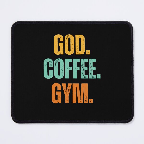 Item preview, Retro God. Coffee. Gym. Christian Weight Lifter workout gym designed and sold by snowry.