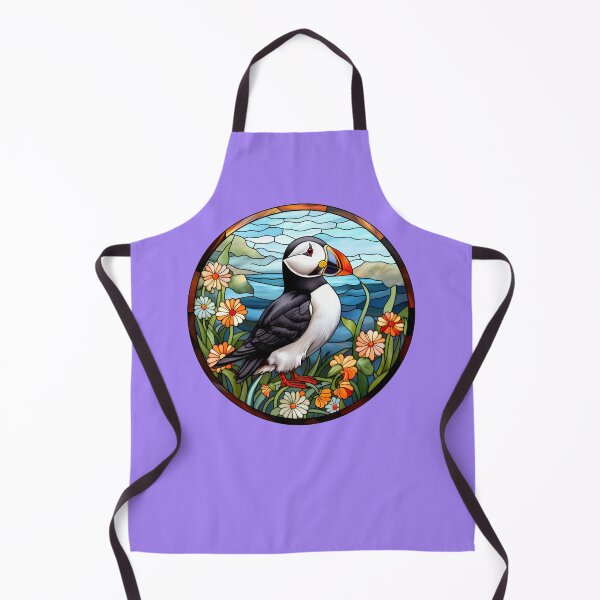 Item preview, Acadia puffin, puffin, canada puffin, flowers, puffin floral, scottish puffin, birds, atlantic puffin designed and sold by happinesproject.