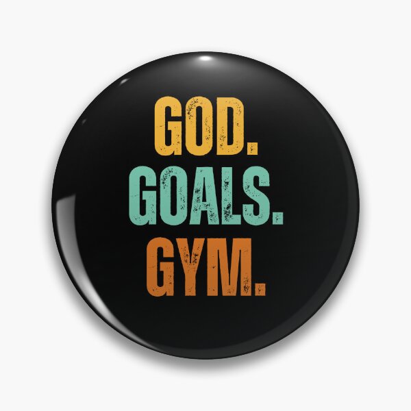Item preview, God. Goals. Gym. retro Christian Weight Lifter workout gym designed and sold by snowry.
